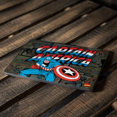 Marvel Classic Comics Captain America Vintage Apple MacBook Air Skin